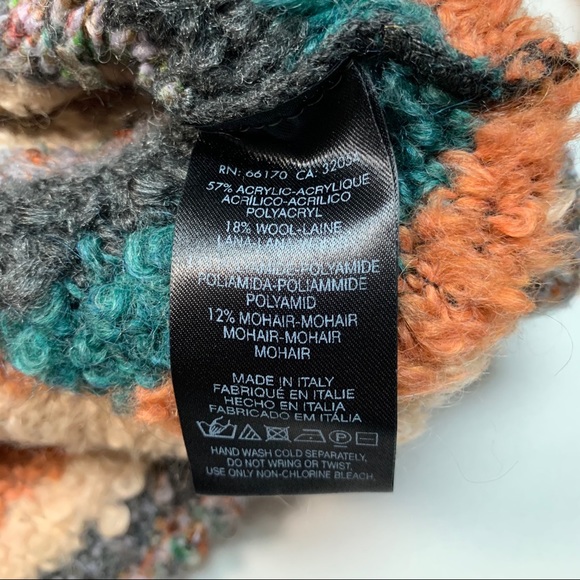 Anthropologie Moth Wool Murray Sweater in Stripe Mohair Chunky XS Made in Italy - Picture 8 of 11